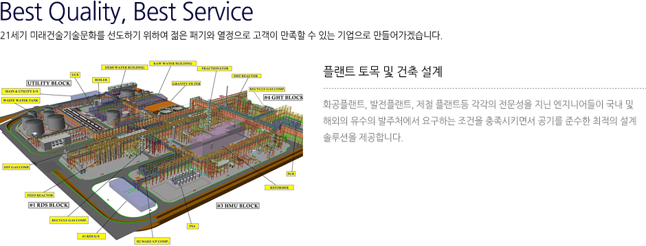 플랜트 토목 및 건축 설계